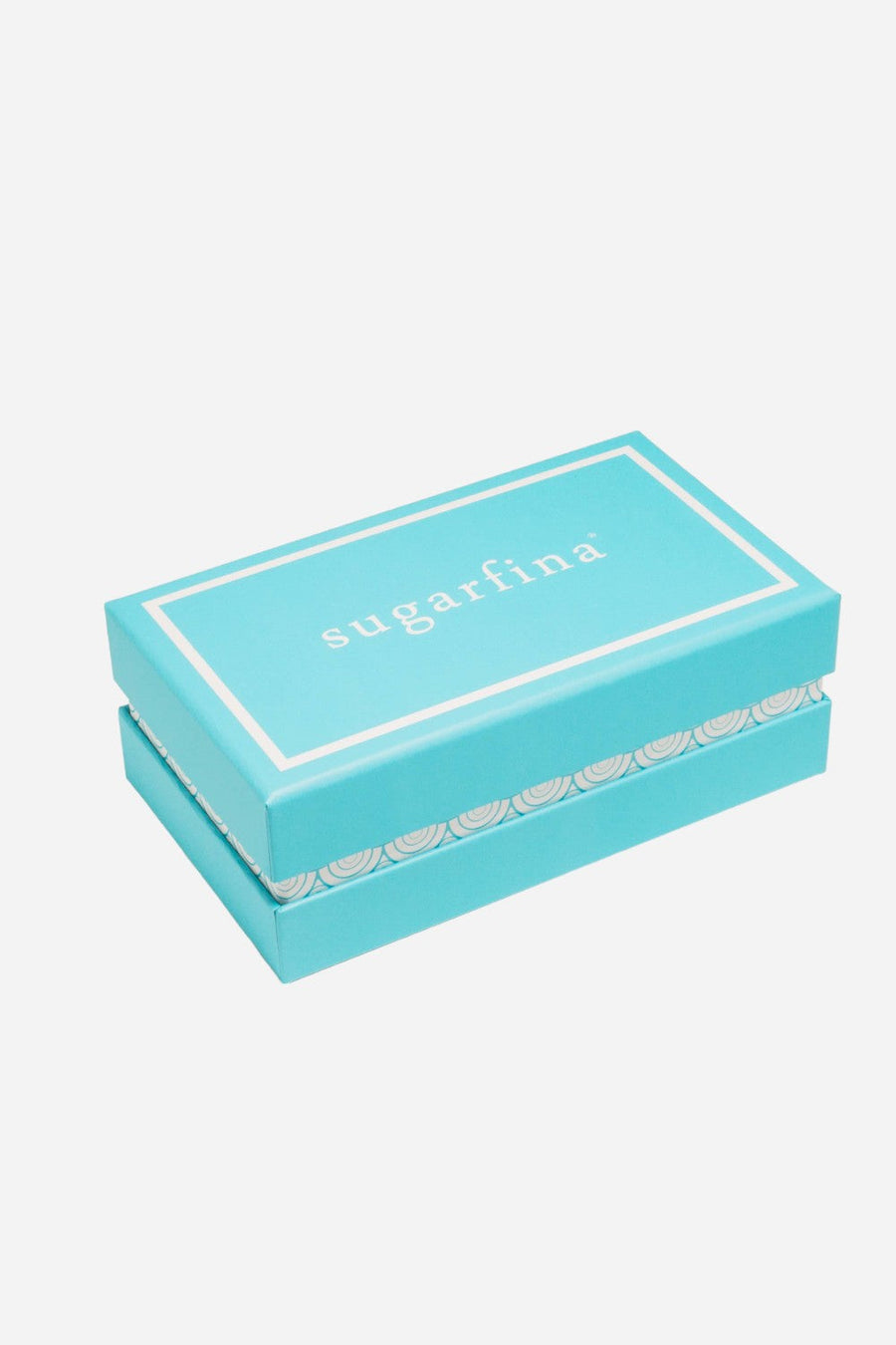 Sugarfina 2pc Candy Bento Box in Aqua Blue (Empty) – front view