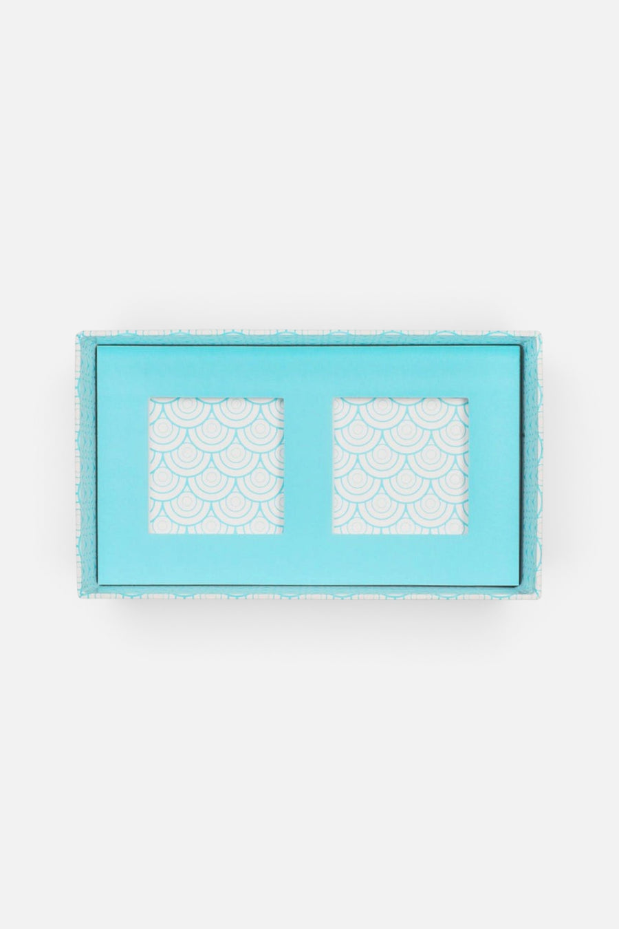 Sugarfina 2pc Candy Bento Box in Aqua Blue (Empty) – side view