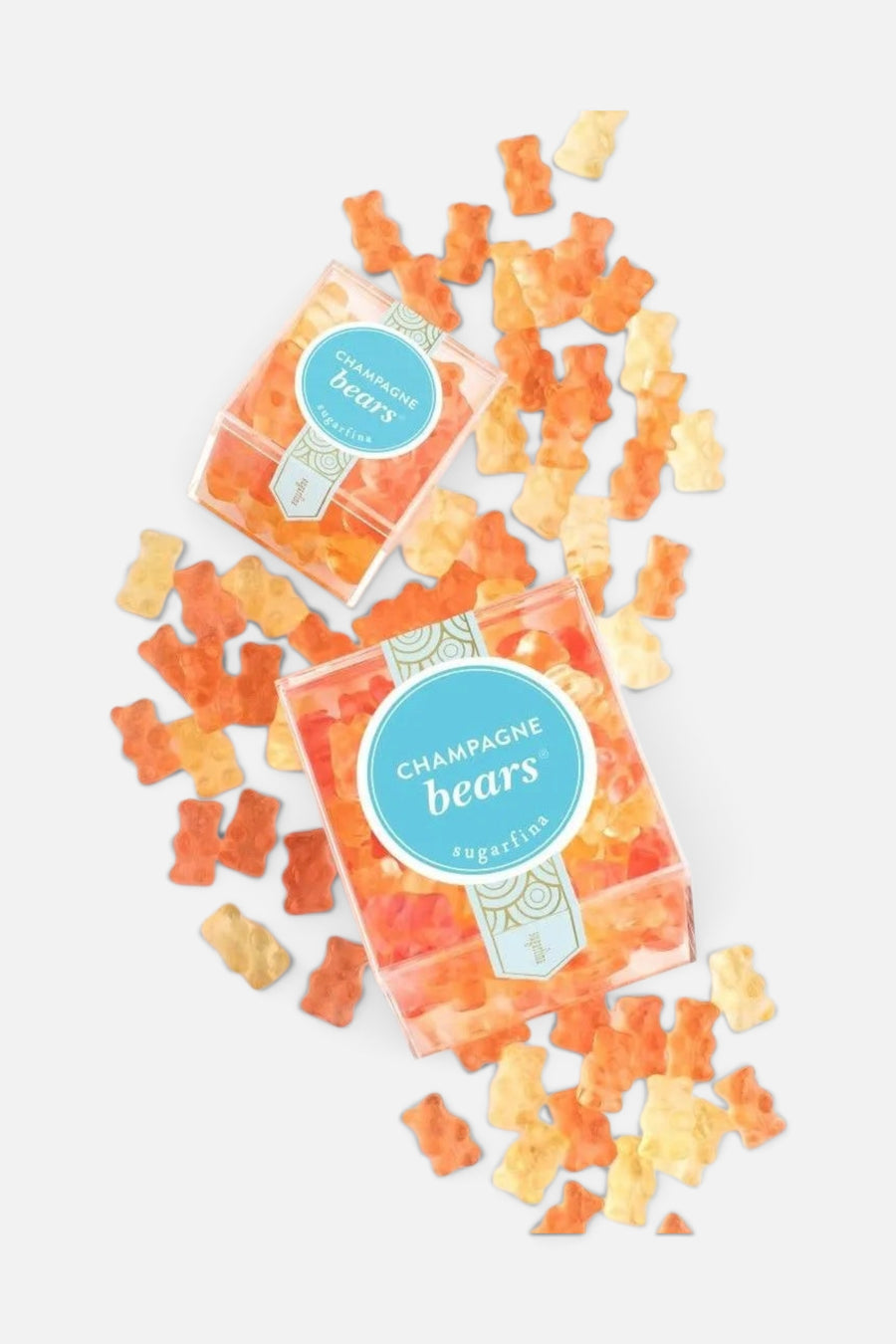 Sugarfina Champagne Bears Large Cube – back view