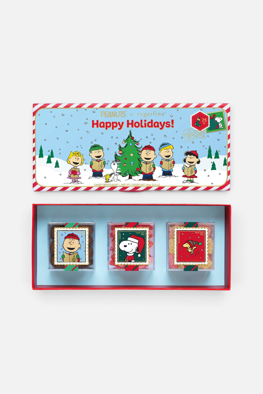 Sugarfina Peanuts Happy Holidays 3 Piece Candy Bento Box – alternate
