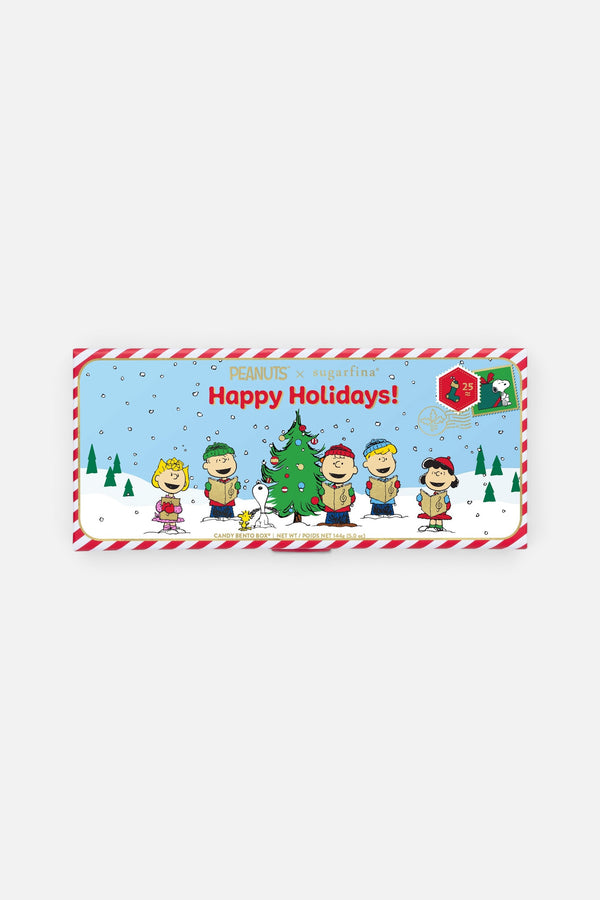 Sugarfina Peanuts Happy Holidays 3 Piece Candy Bento Box