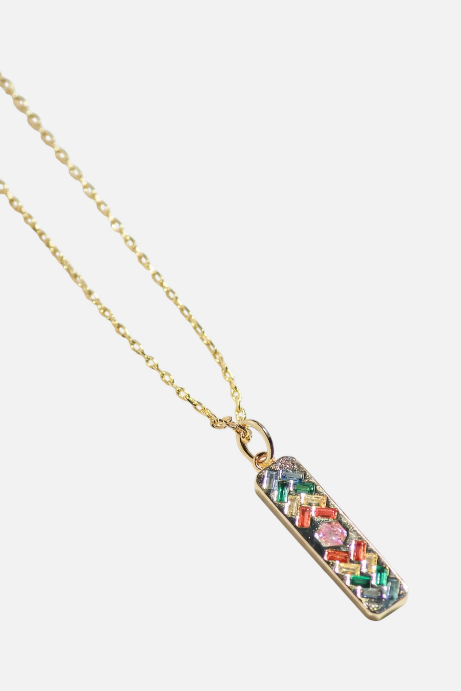 Native Gem Sunbeam Necklace in Rainbow