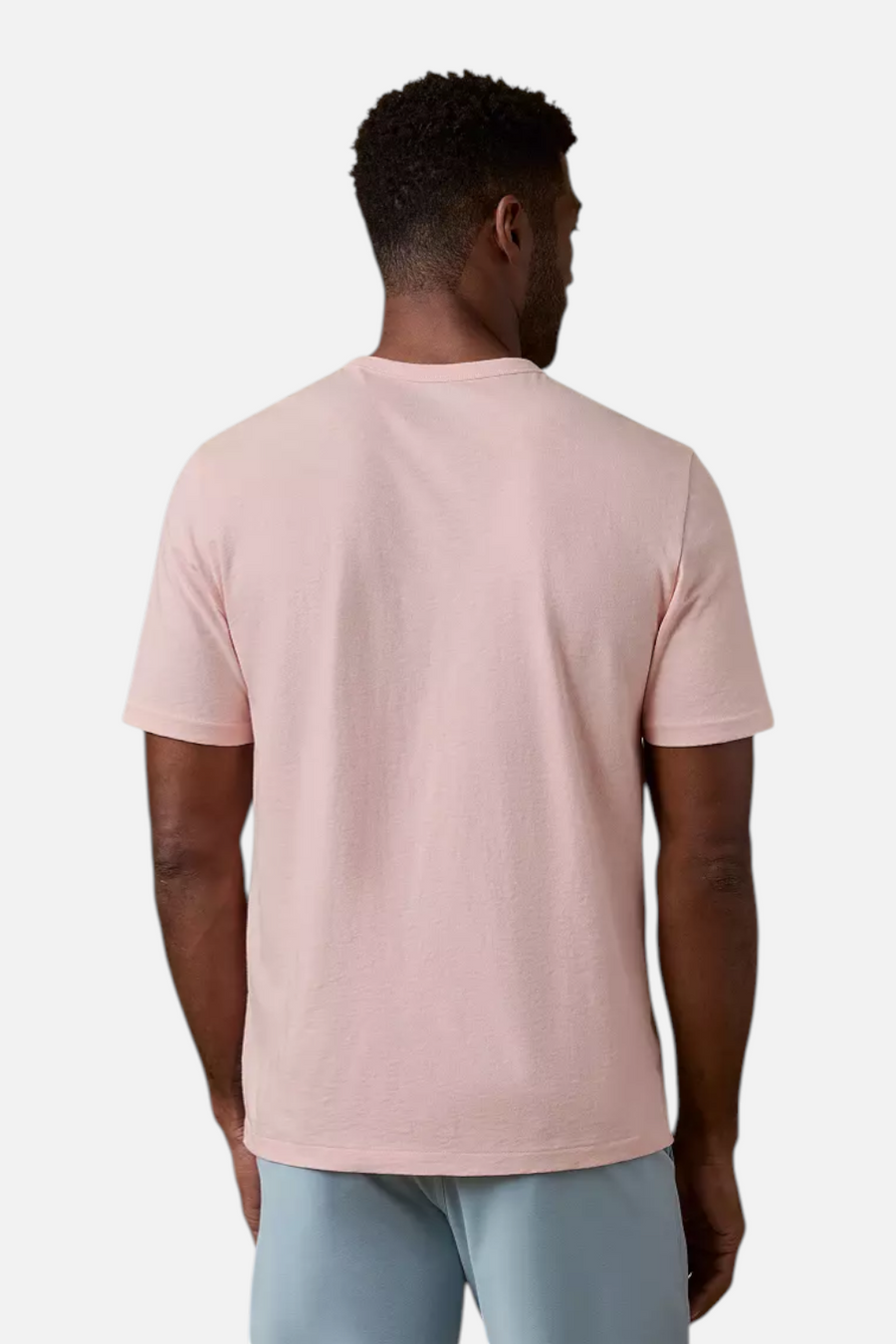 Faherty Men's Sunwashed Pocket Tee in Pink Sand