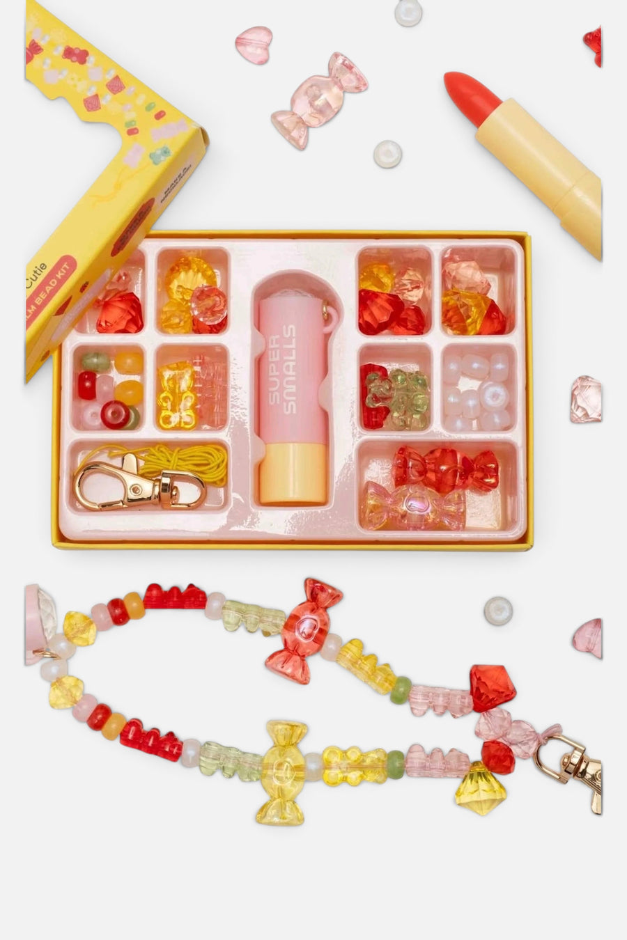 Super Smalls Cutie Candy Lip Balm Bead Kit – front view