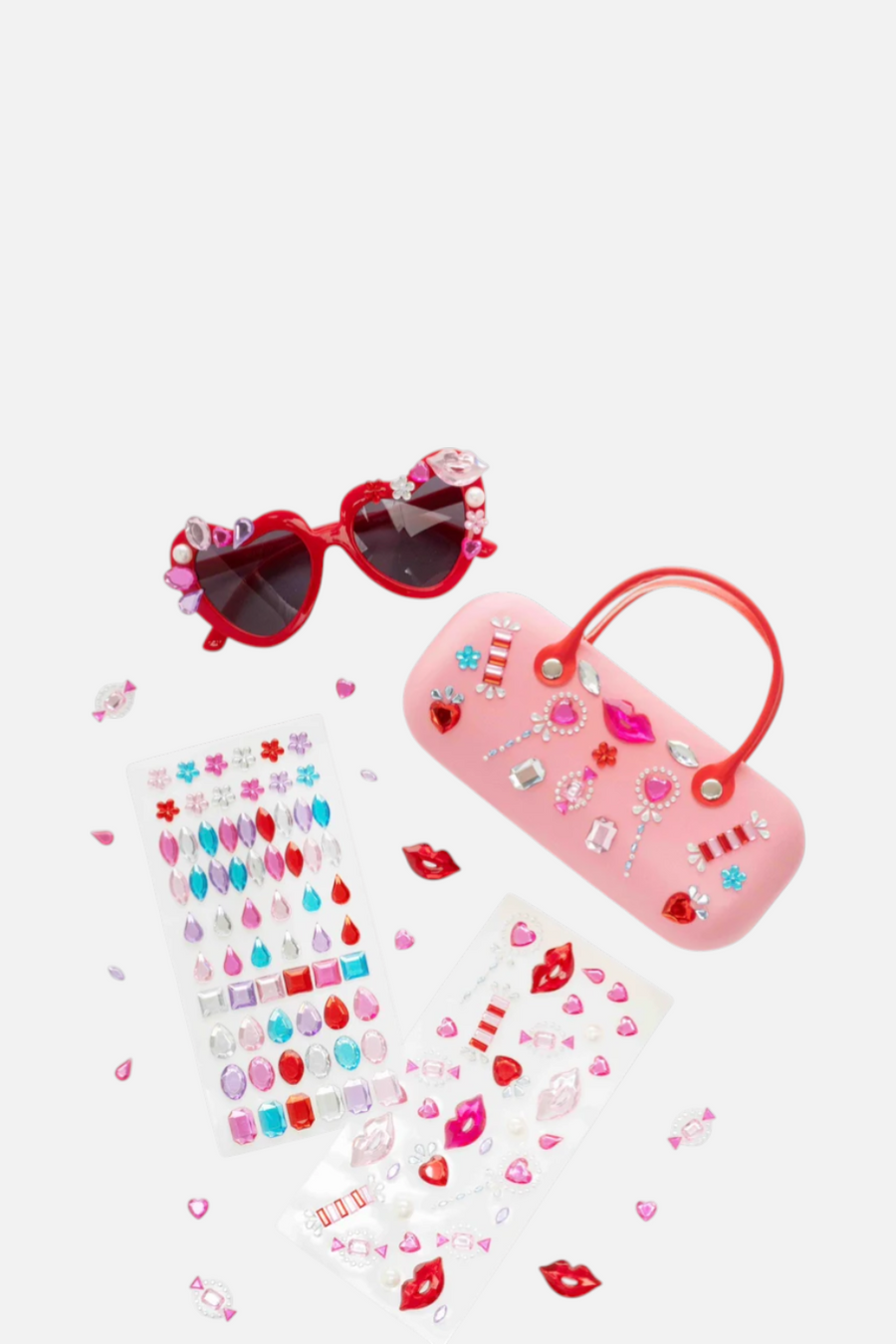 Super Smalls Heartfelt Sparkle Gemify™ Sunglasses + Case – back view