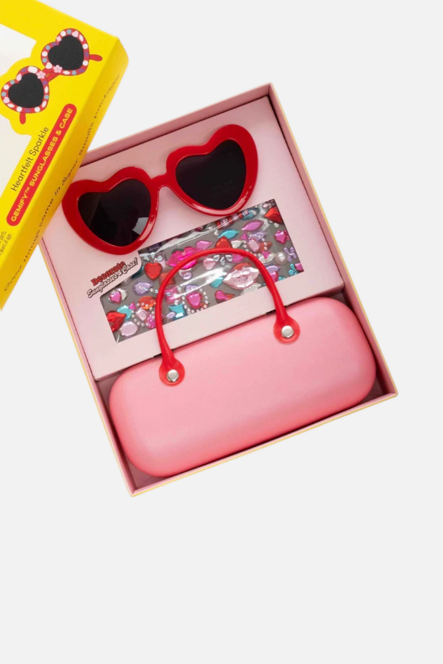 Super Smalls Heartfelt Sparkle Gemify™ Sunglasses + Case – side view
