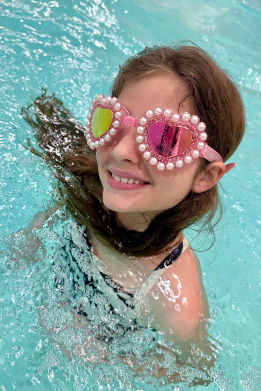 Super Smalls Heartfelt Super Swim Goggles – side view