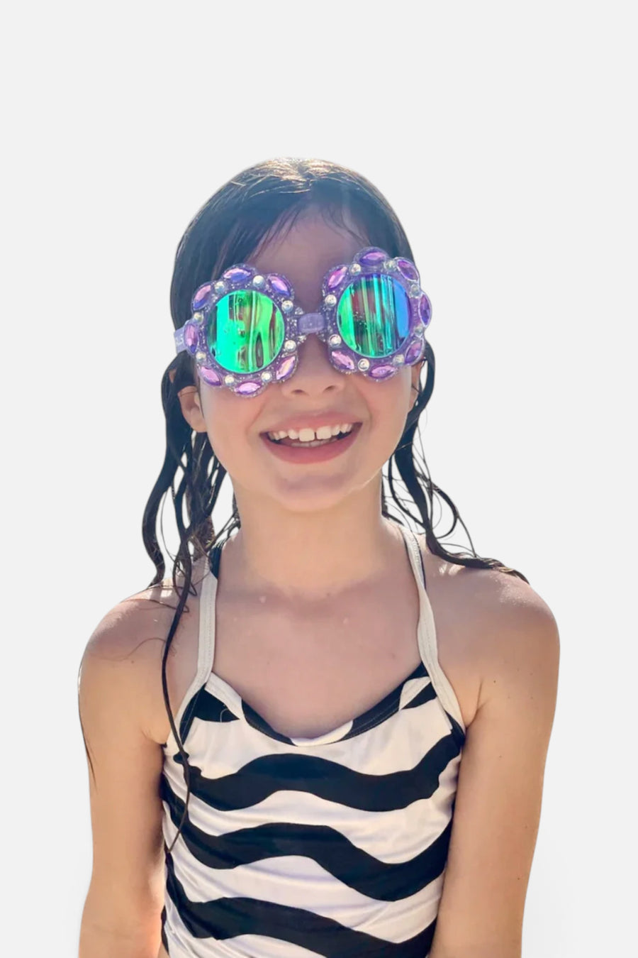 Super Smalls Lavender Haze Swim Goggles – back view
