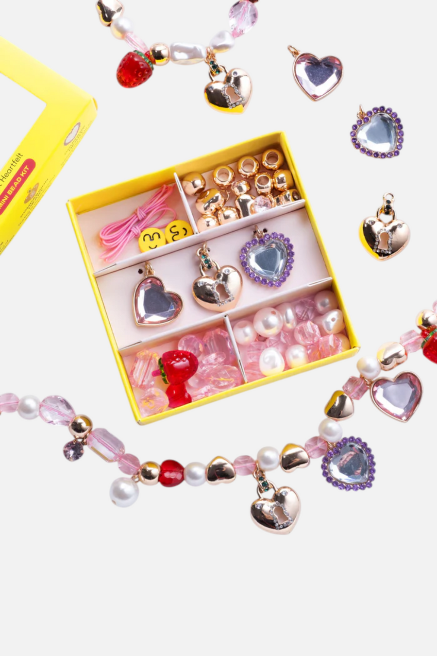 Super Smalls Make it Heartfelt Charm Mini Bead Kit – back view