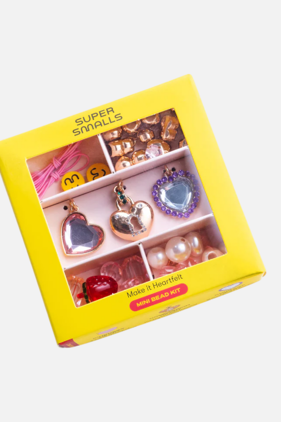 Super Smalls Make it Heartfelt Charm Mini Bead Kit – front view