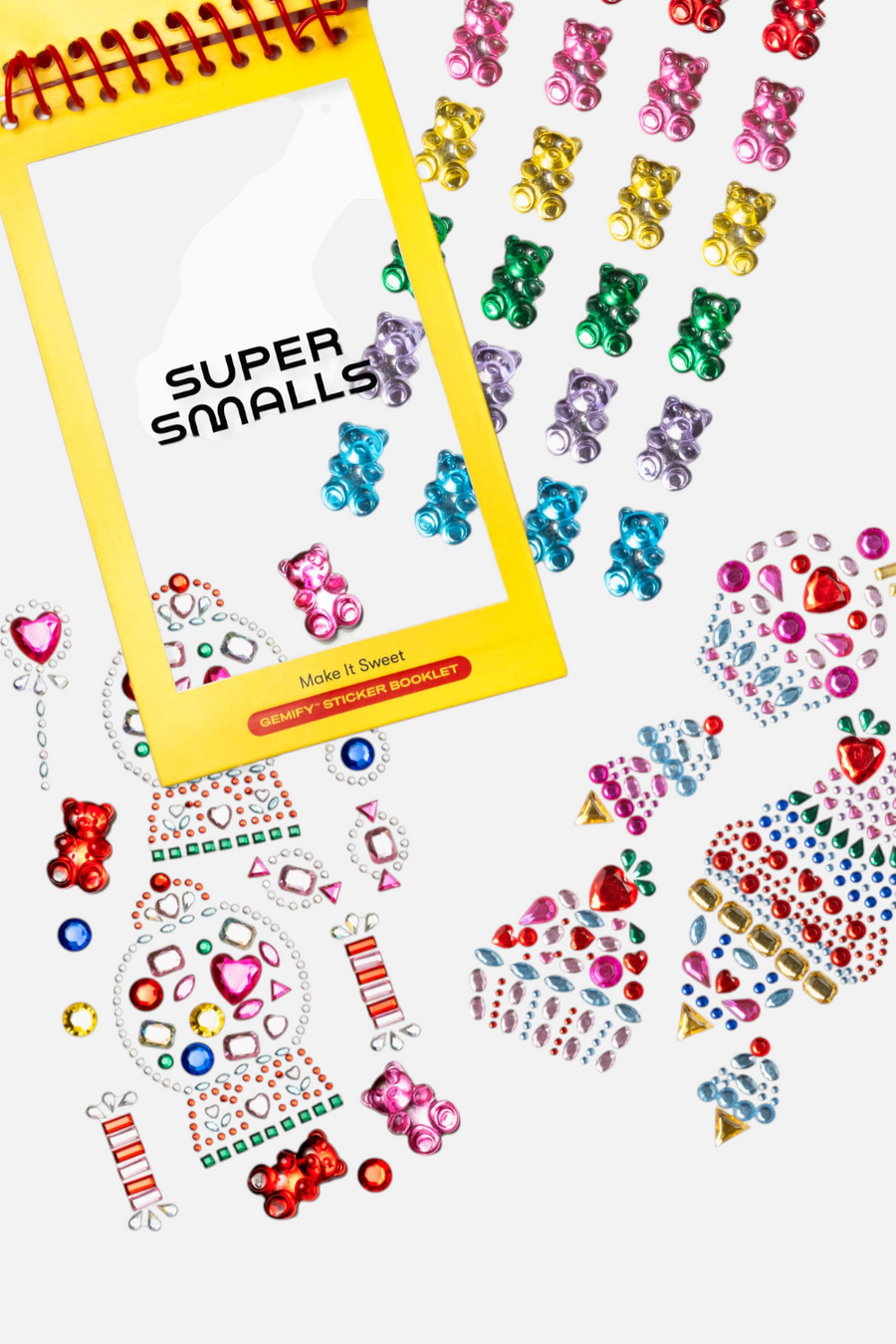 Super Smalls Make It Sweet Gemify™ Sticker Booklet – back view