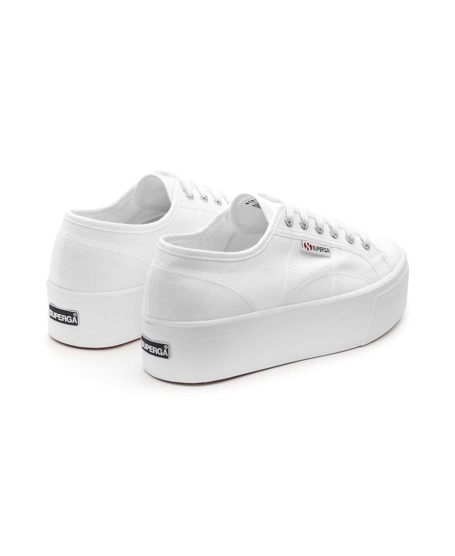 Superga 2790 Platform in White – side view