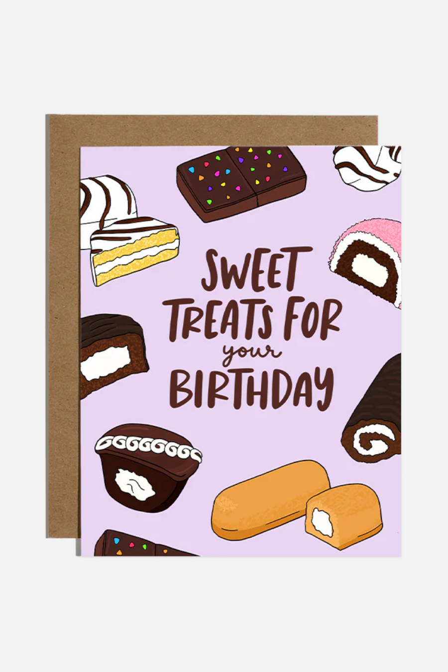 Sweet Treats For Your Birthday Card – front view