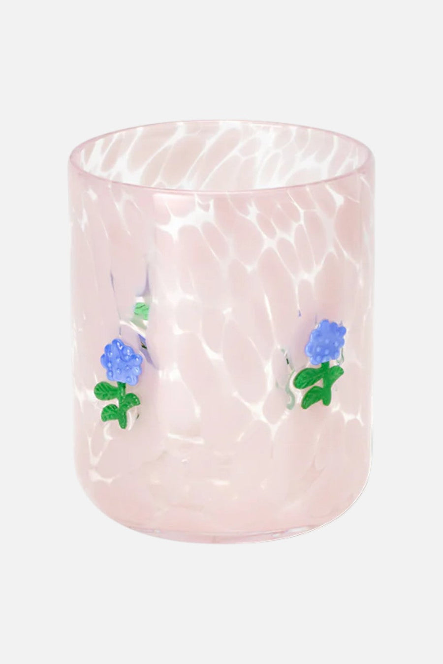Swig Hydrangeas Charm Glass, Set of 2 – back view