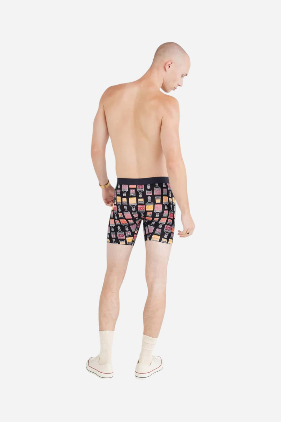 SAXX Vibe Xtra Super Soft Boxer Brief in Top Shelf-Black