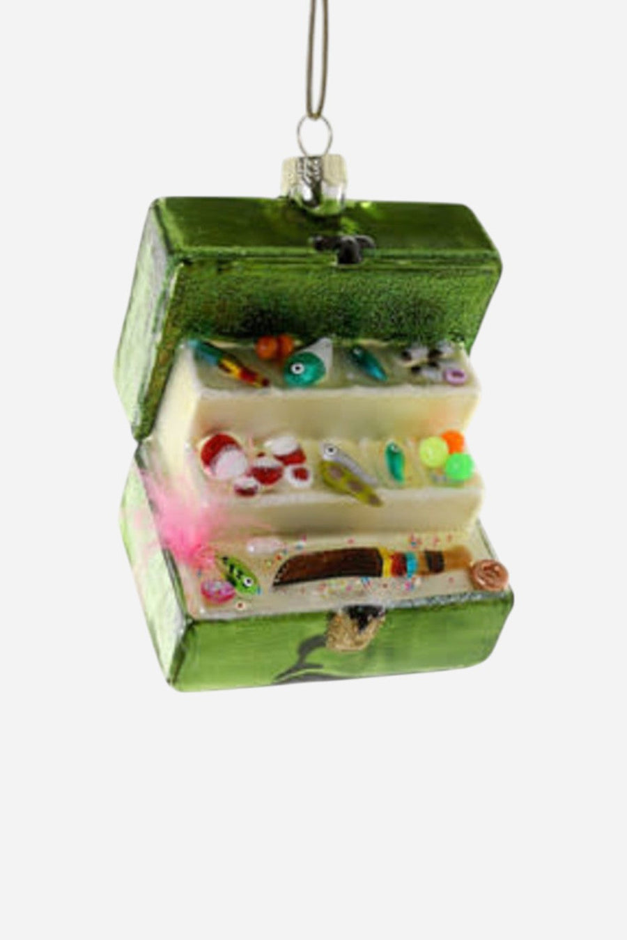 Tackle Box Ornament – front view