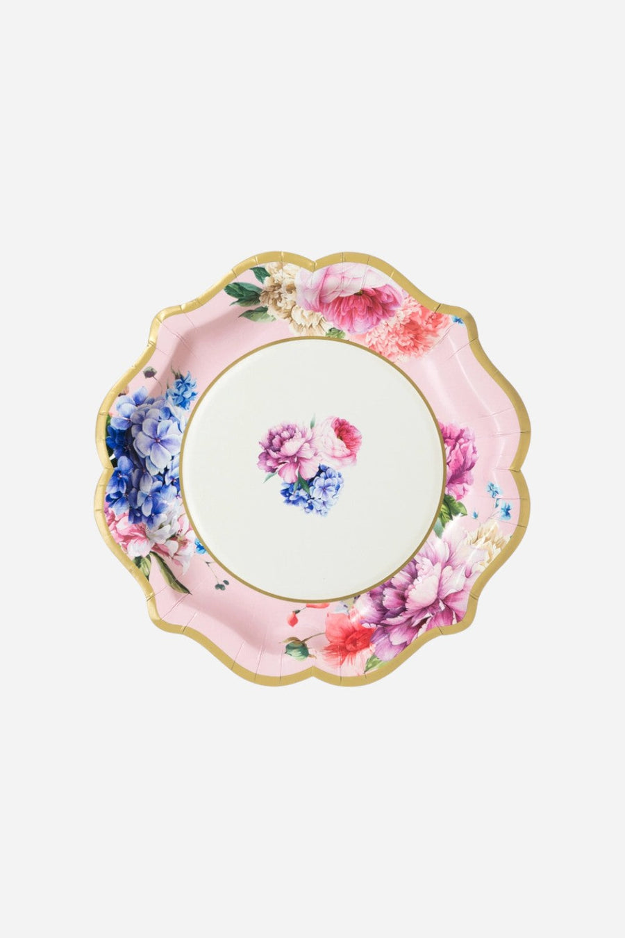 Talking Tables Summer Tea Party Multicolored Plates – back view
