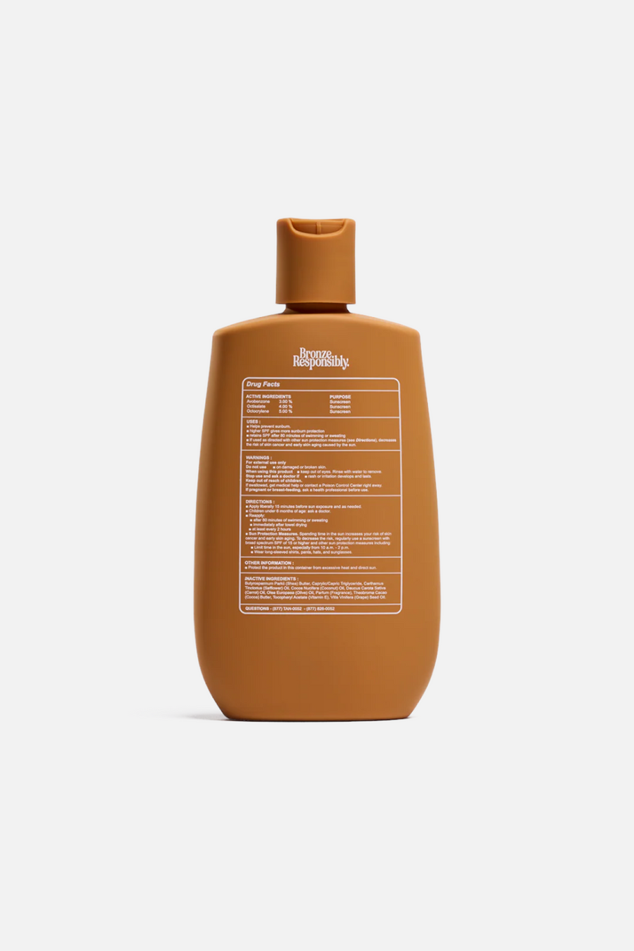 Tanning Club Golden Glow Tanning Oil – back view