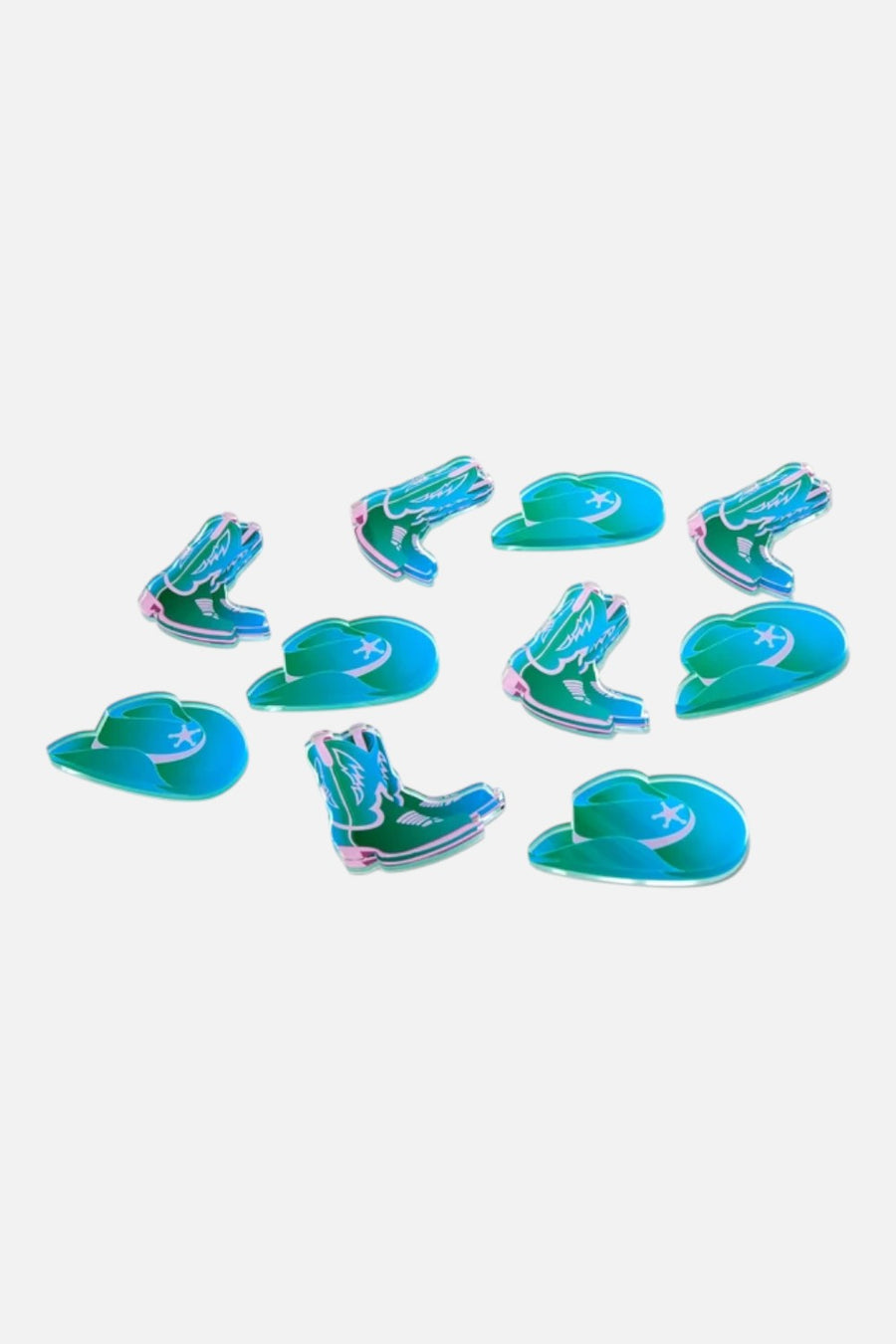Tara Wilson Designs Cowboy Blue Tic Tac Toe Game – back view