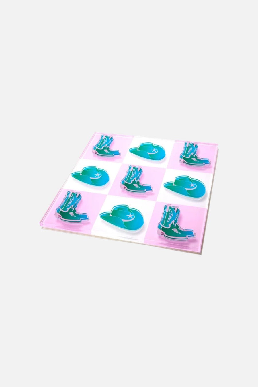 Tara Wilson Designs Cowboy Blue Tic Tac Toe Game – front view