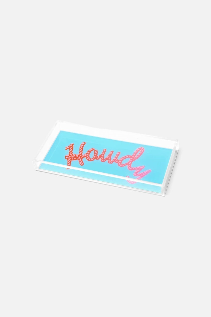 Tara Wilson Designs Howdy Blue Tray – front view