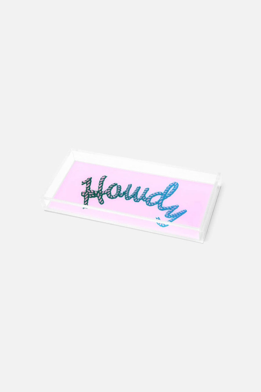 Tara Wilson Designs Howdy Pink Tray – front view