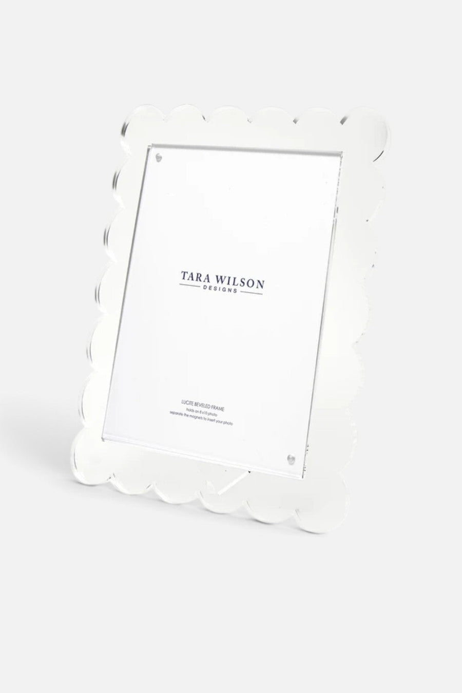 Tara Wilson Designs Scallop 8X10 Frame in Clear – front view