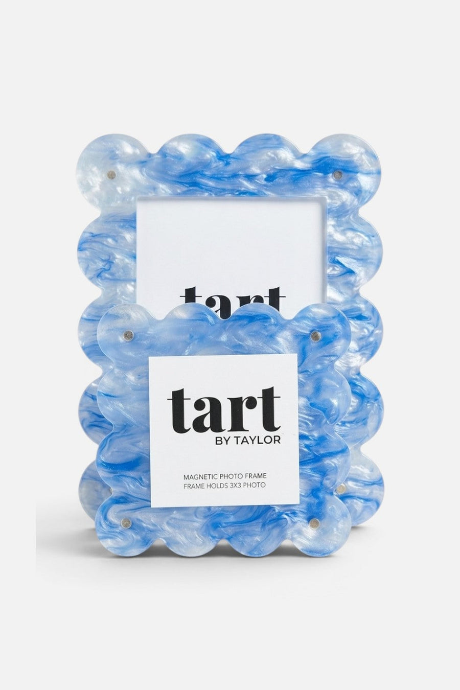 Tart by Taylor Acrylic Frame in Blue Marble – back view