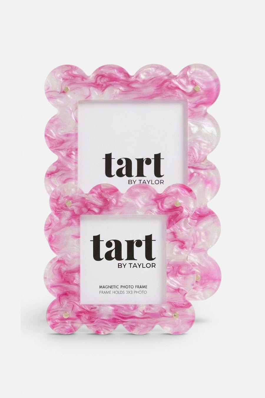 Tart by Taylor Acrylic Frame in Pink Marble – back view