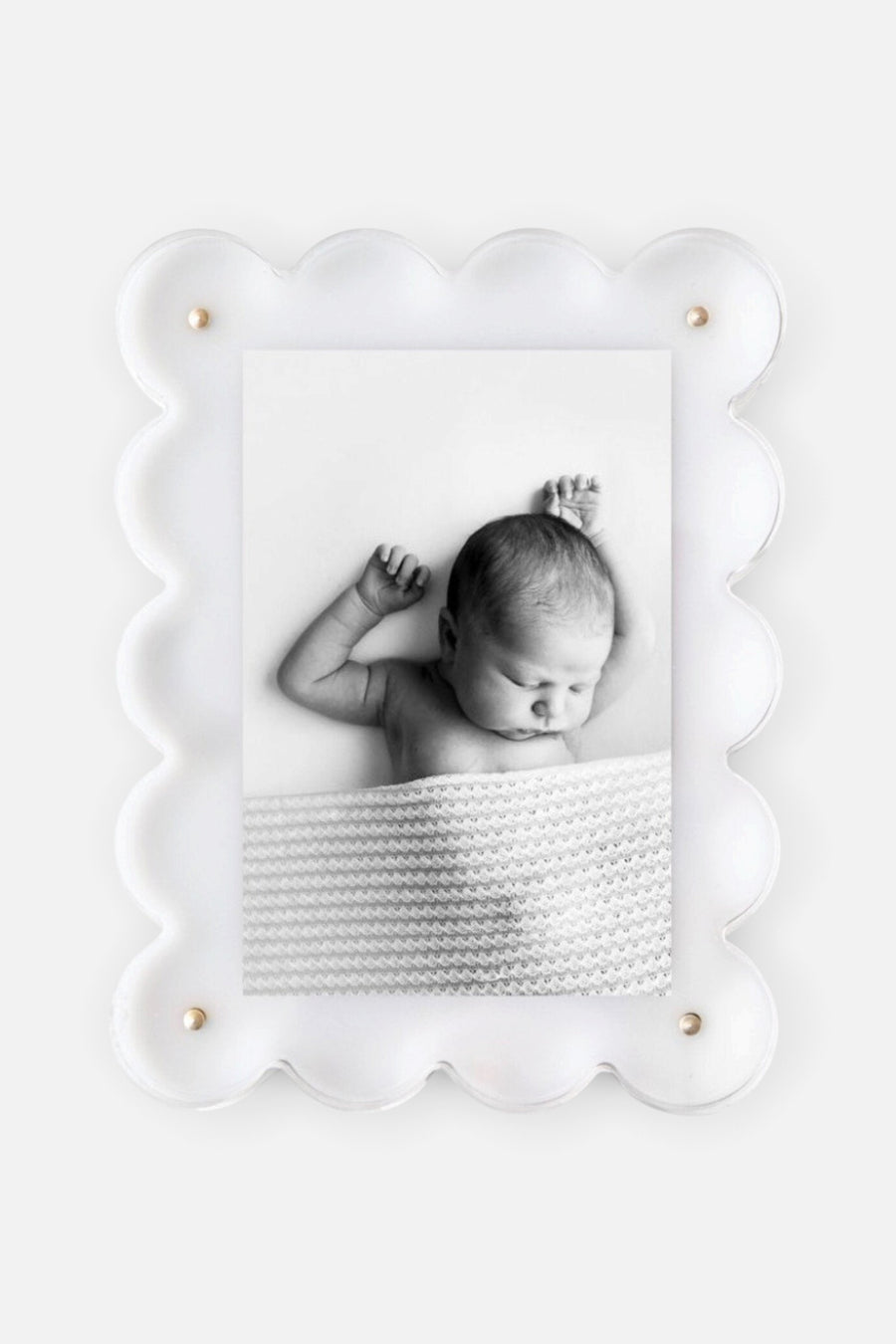 Tart By Taylor Acrylic Frame in White – back view