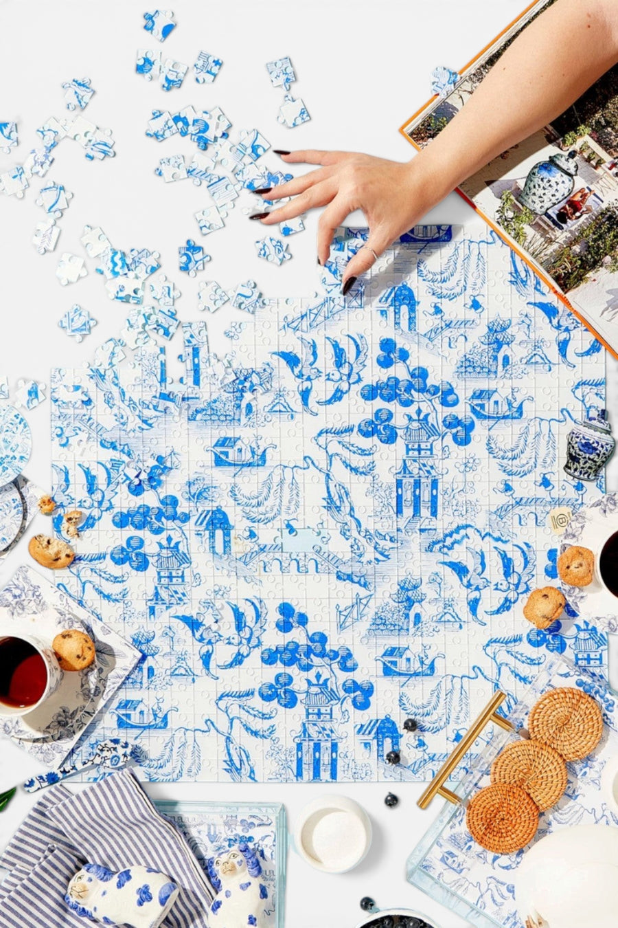 Tart by Taylor Chinoiserie Acrylic Puzzle – detail