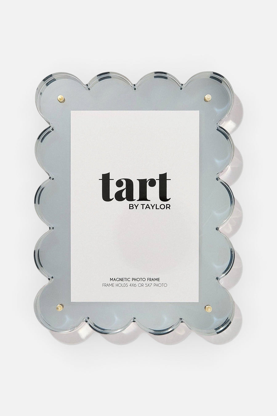 Tart By Taylor Chrome Acrylic Picture Frame in Silver – front view
