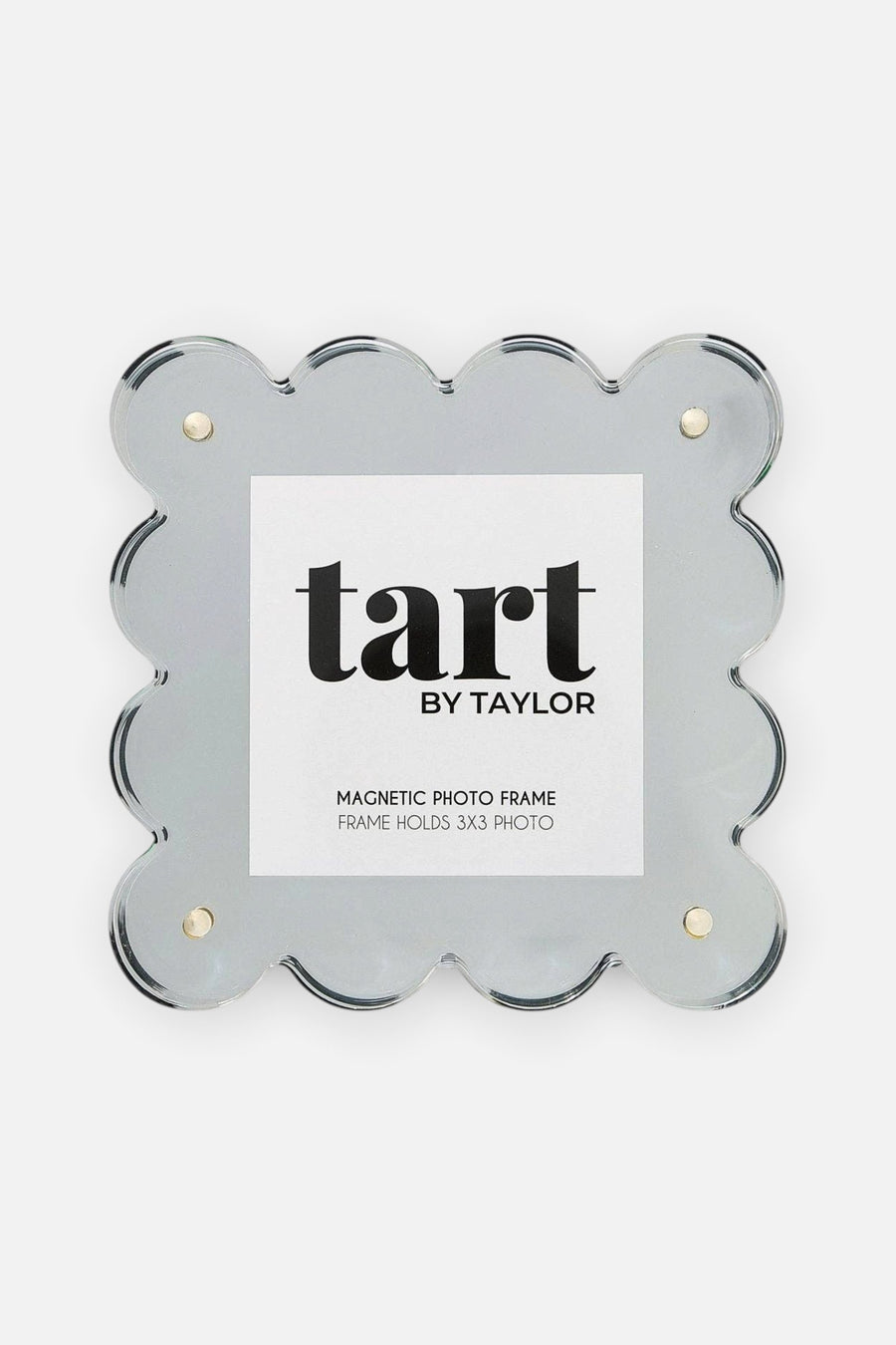 Tart By Taylor Chrome Mini Acrylic Picture Frame in Silver – front view
