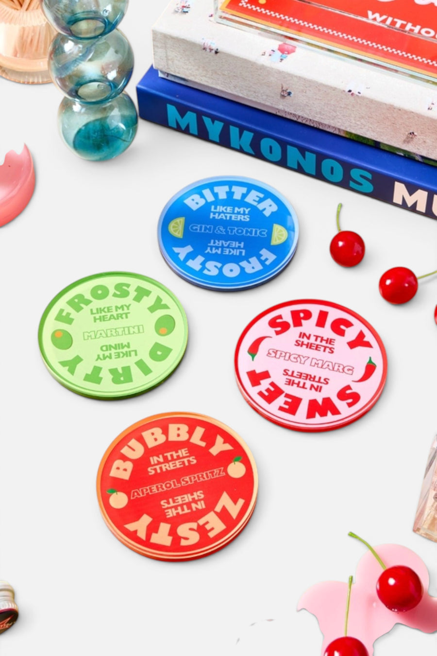 Tart by Taylor Drinks On Me Coasters - Set of 4 – alternate