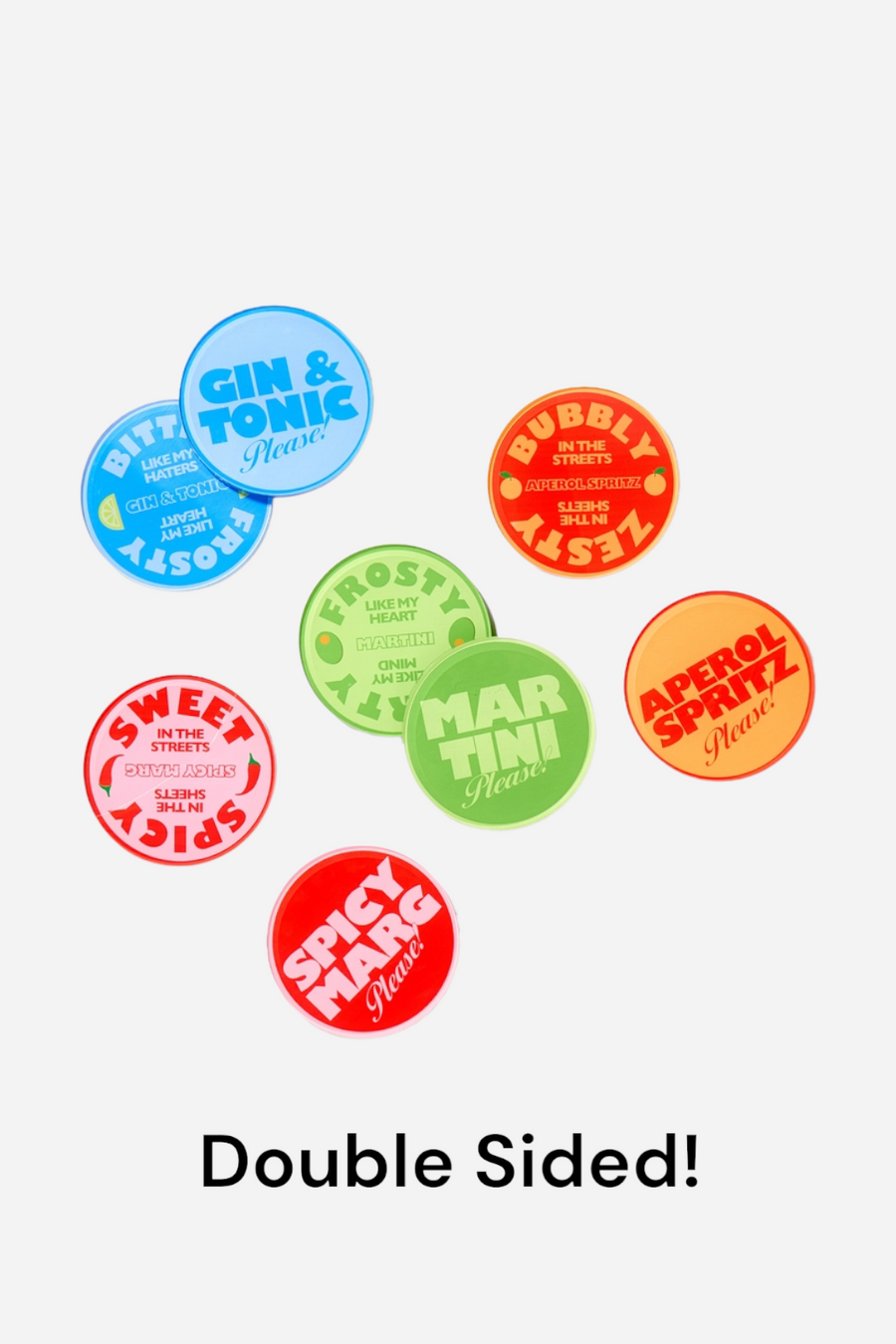 Tart by Taylor Drinks On Me Coasters - Set of 4 – side view