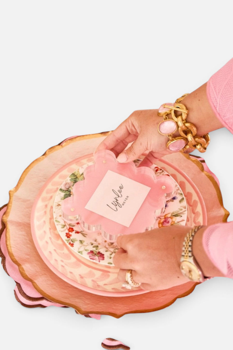 Tart by Taylor Light Pink Mini Acrylic Frame – detail