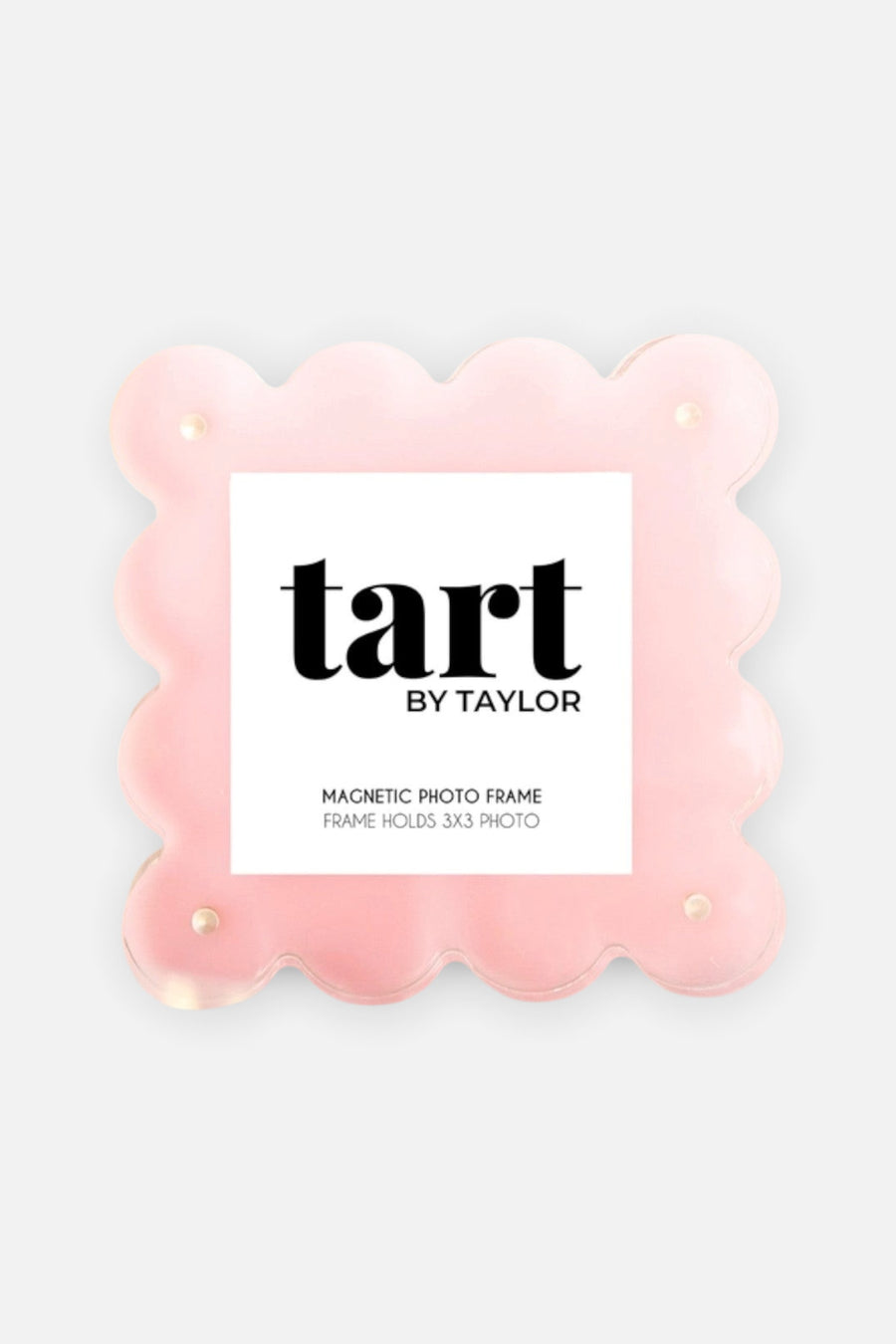 Tart by Taylor Light Pink Mini Acrylic Frame – side view