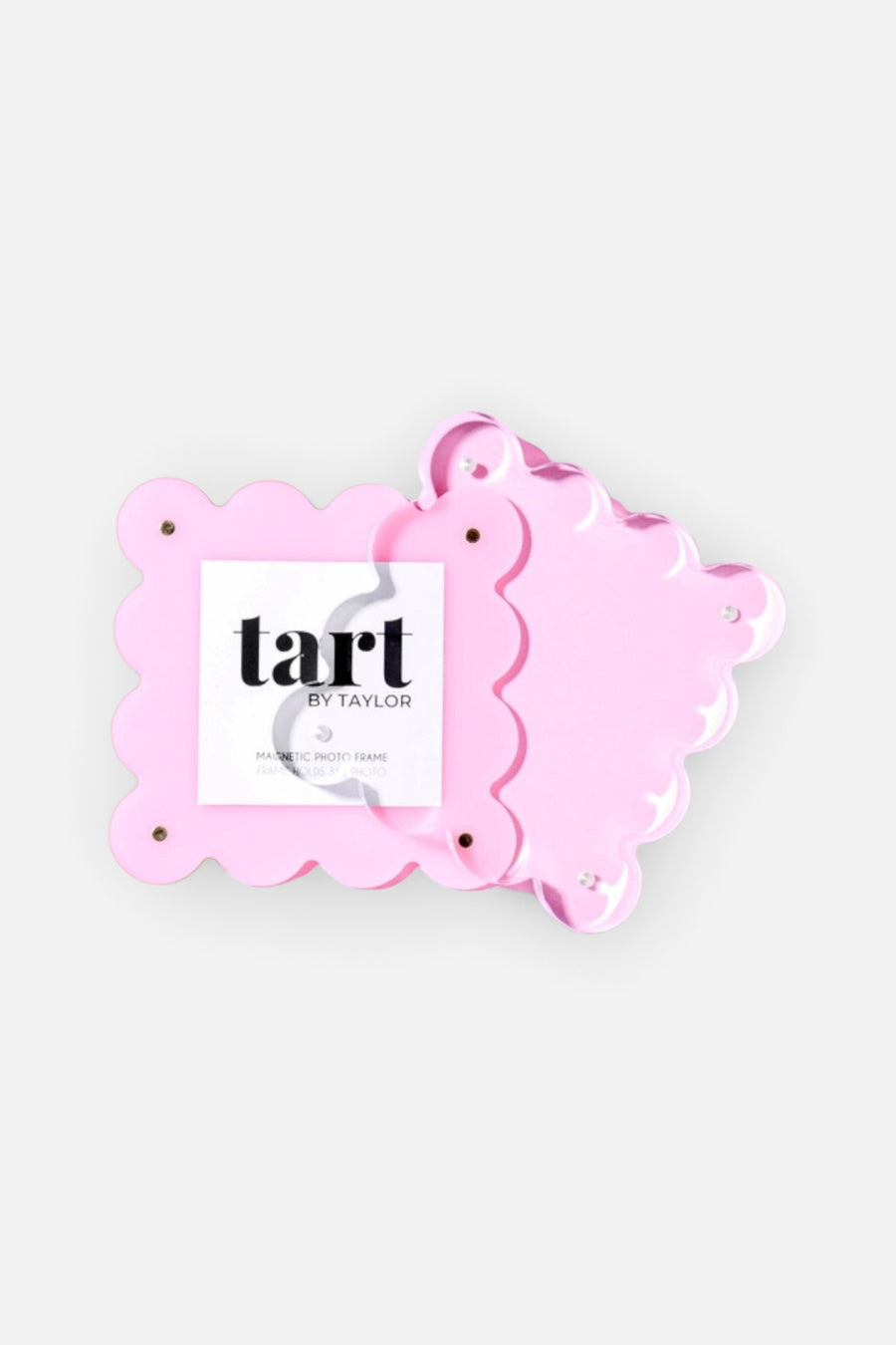 Tart by Taylor Light Pink Mini Frame Ornament – back view