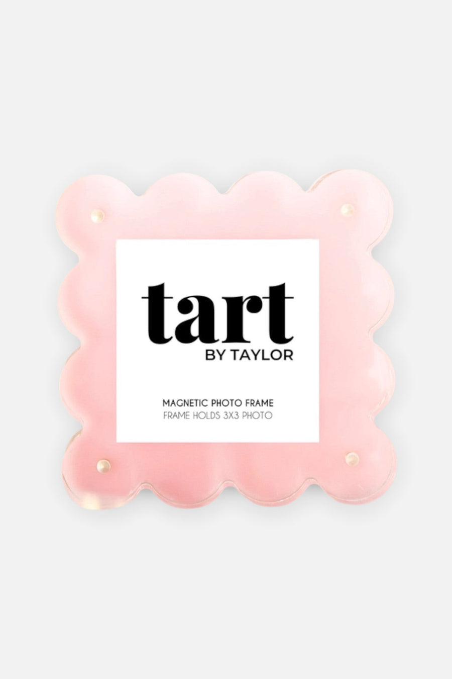 Tart by Taylor Light Pink Mini Frame Ornament – side view