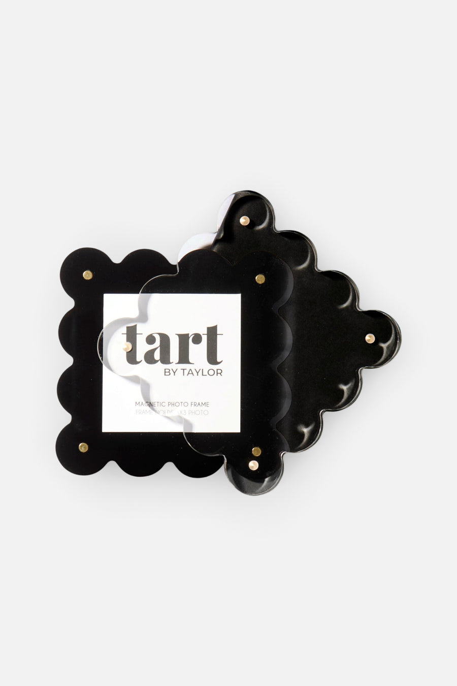 Tart By Taylor Mini Acrylic Frame in Black – back view