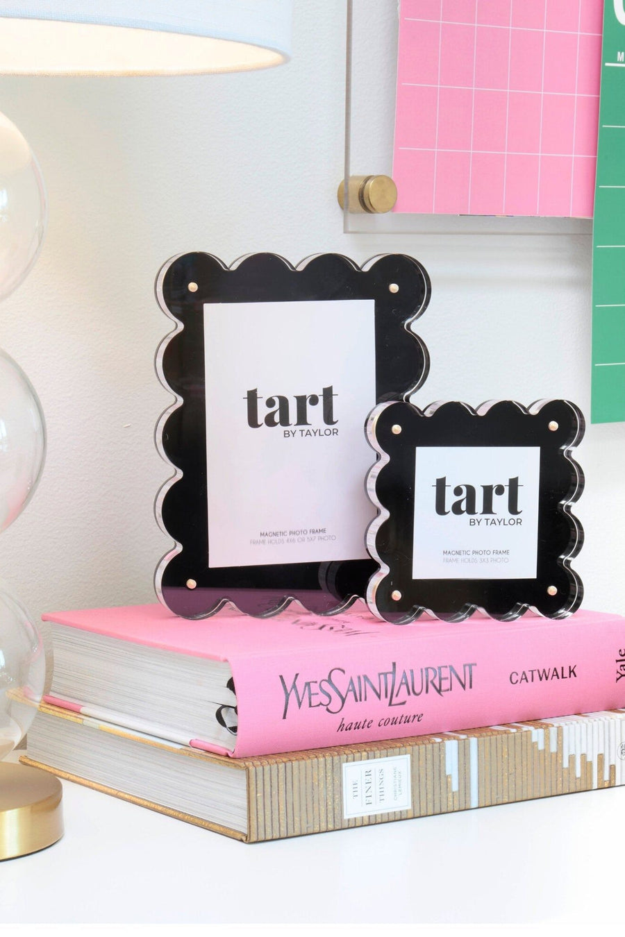 Tart By Taylor Mini Acrylic Frame in Black – detail