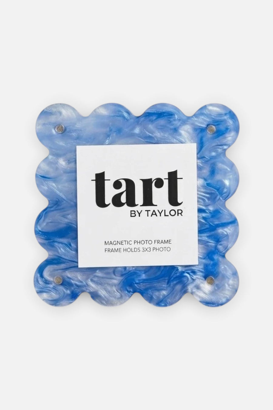 Tart by Taylor Mini Acrylic Frame in Blue Marble – front view