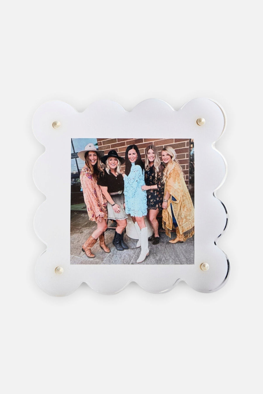 Tart By Taylor Mini Acrylic Frame in White – detail