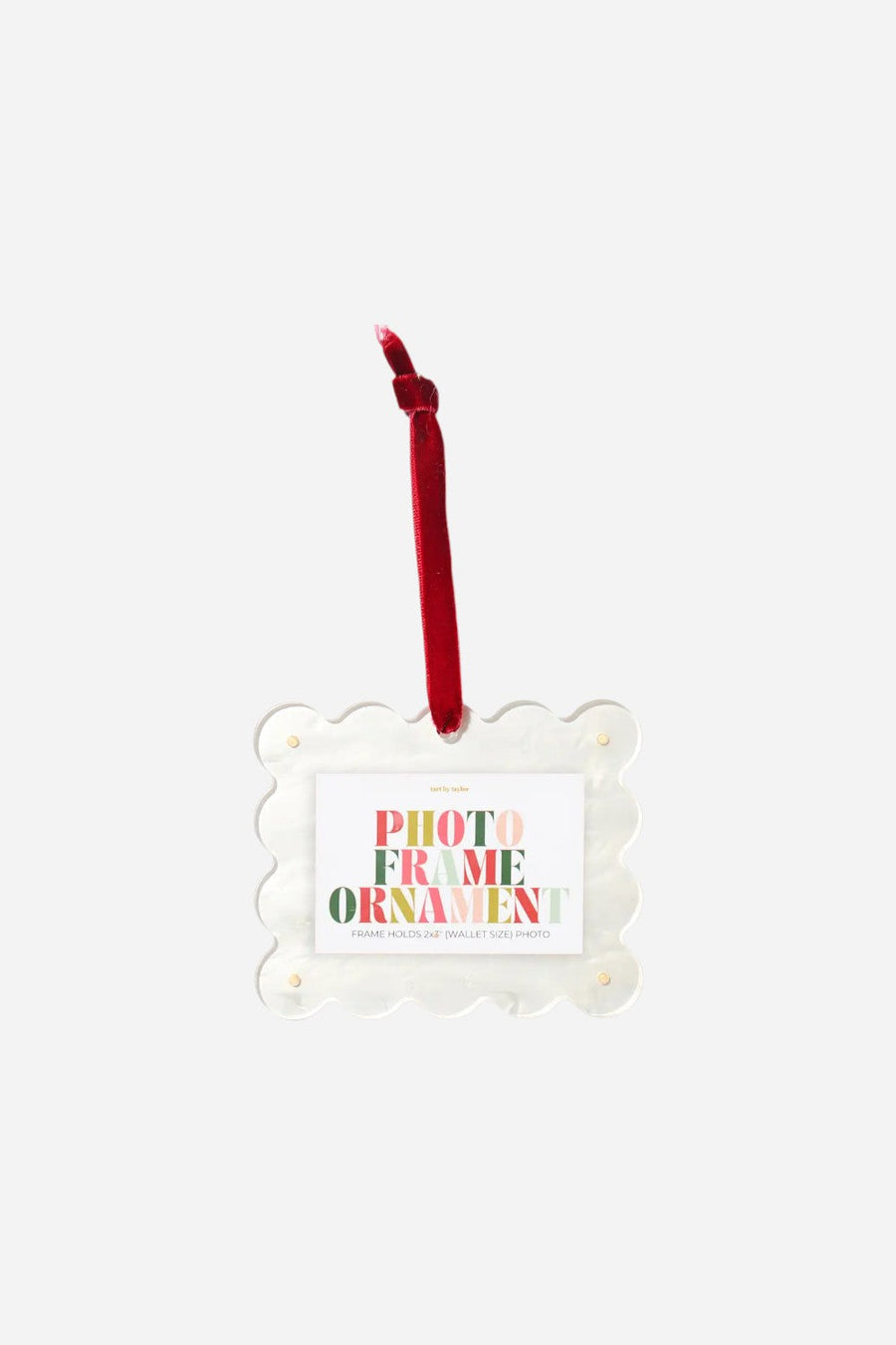 Tart by Taylor Pearl Mini Frame Ornament – front view