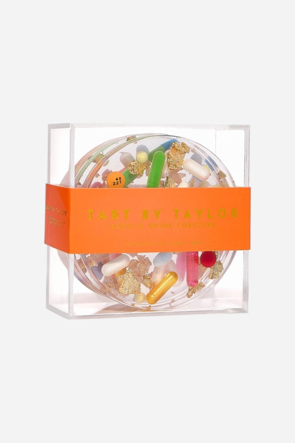 Tart by Taylor Pills + Gold Coasters - Set of 4