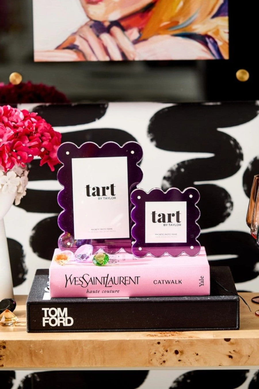 Tart by Taylor Plum Mini Acrylic Frame – back view