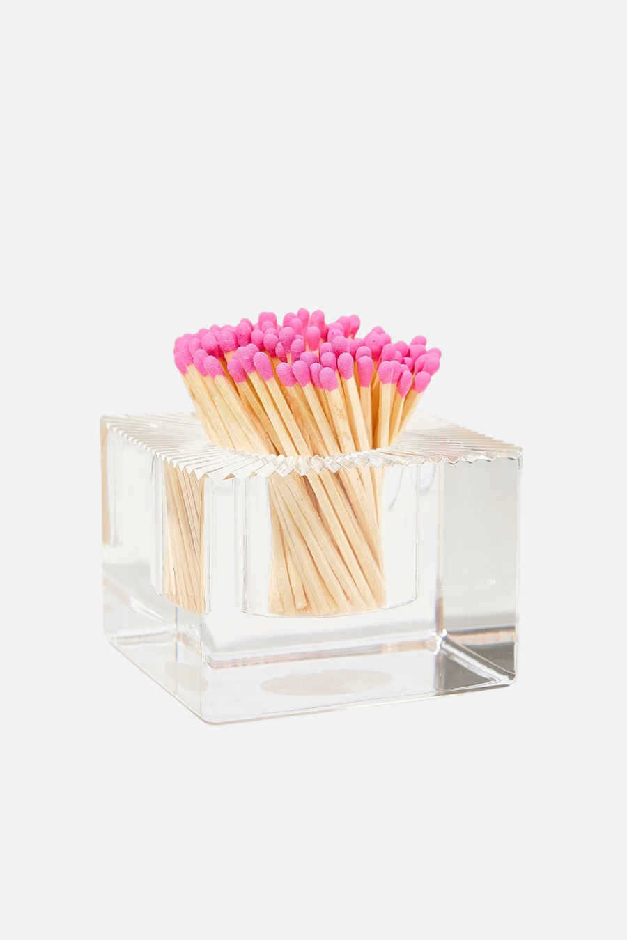Tart by Taylor Square Match Striker with Hot Pink Matches – back view