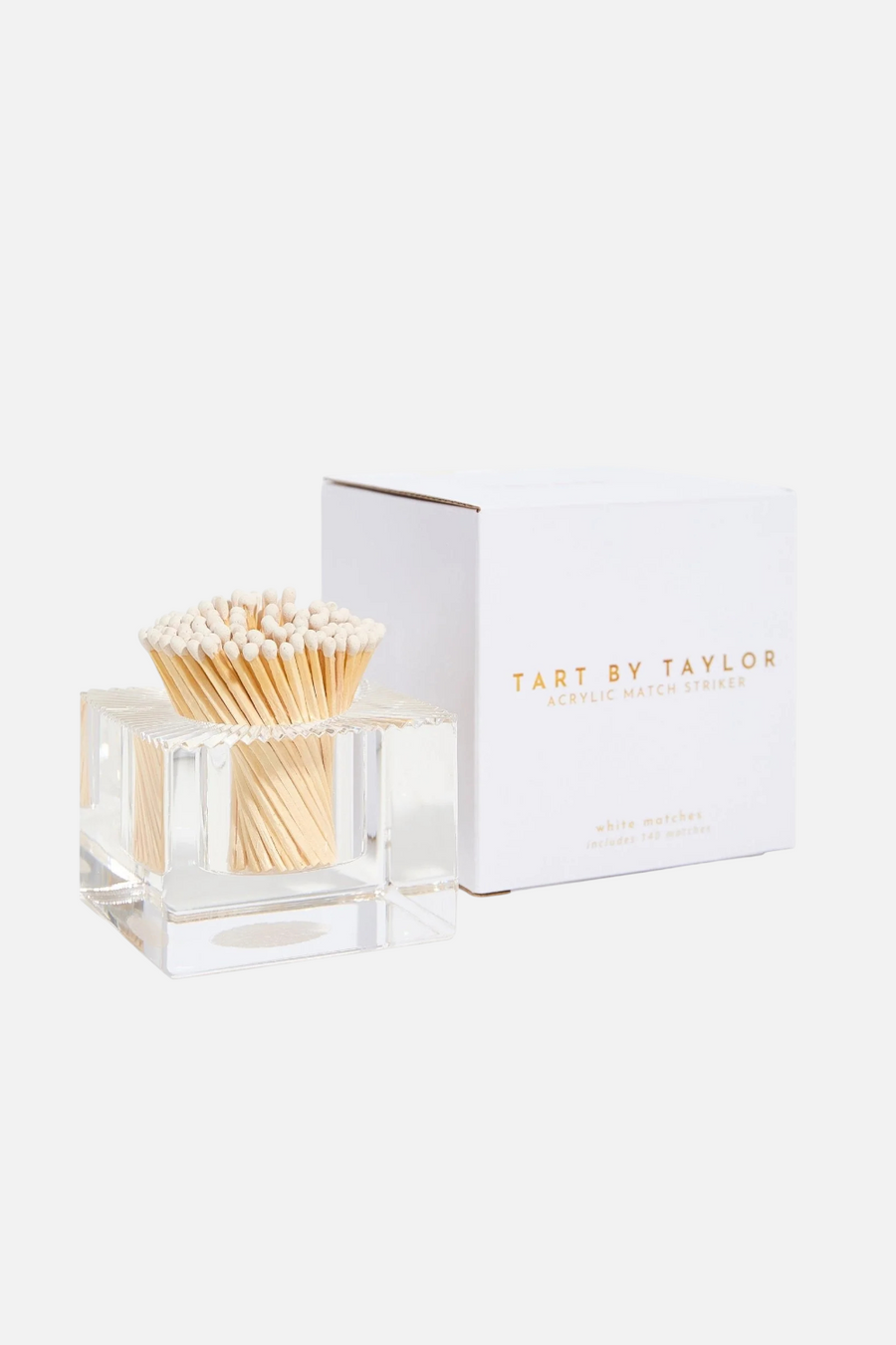 Tart By Taylor Square Match Striker with White Matches – back view
