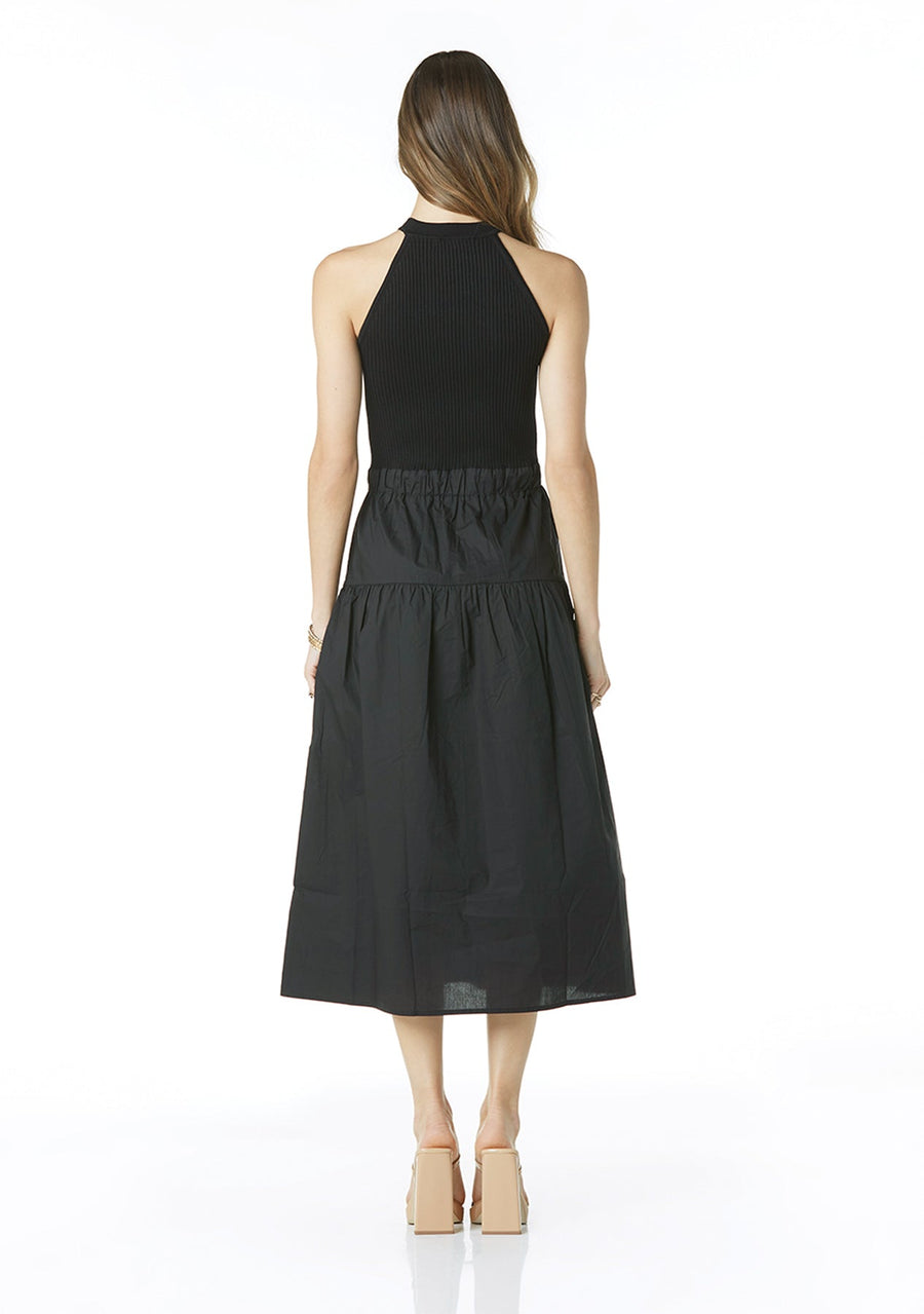 Tart Collections Harbor Knit Dress in Black – detail