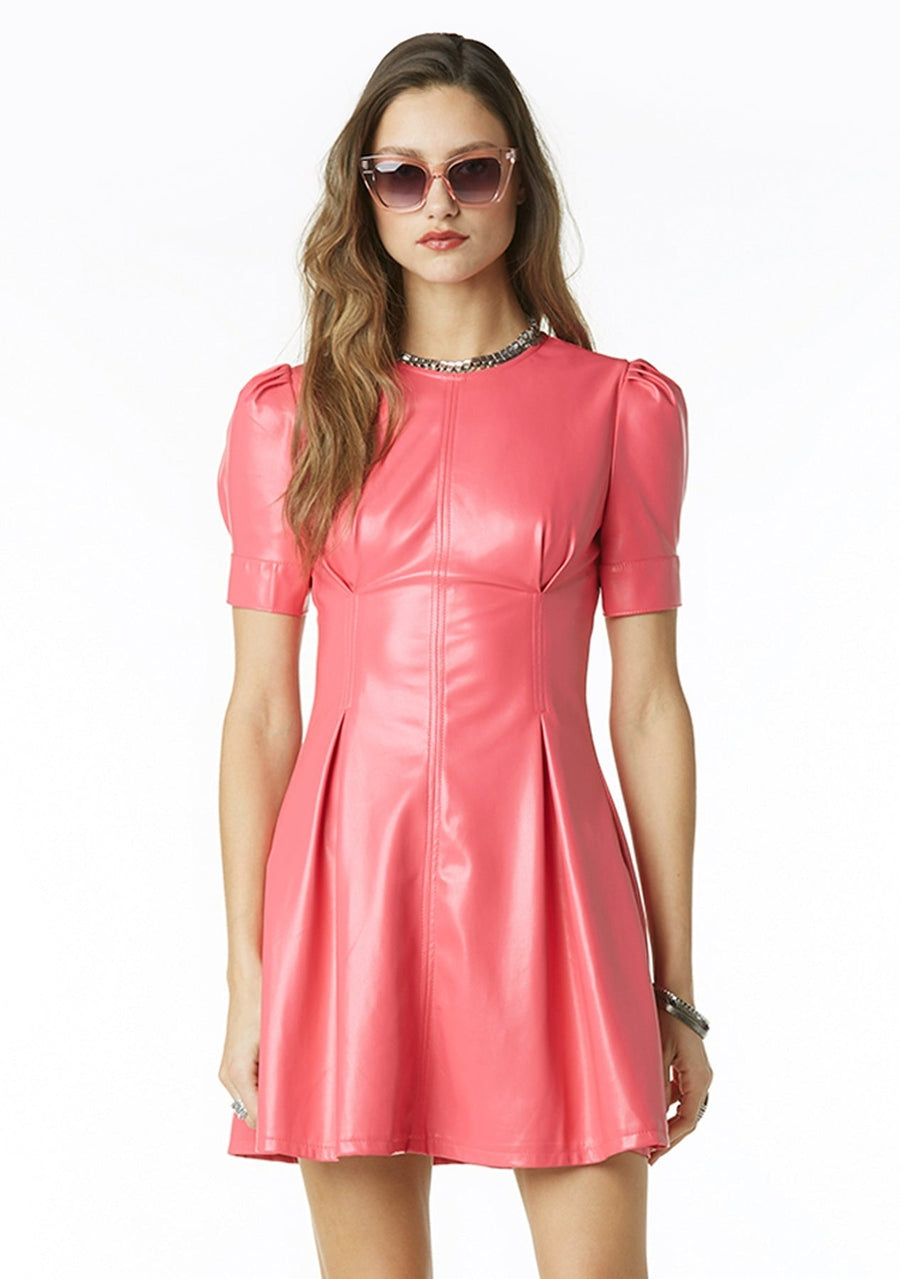 Tart Collections Umiko Dress in Azalea Pink – back view